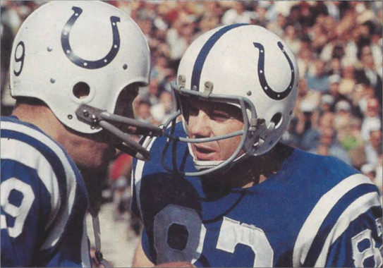 Baltimore Colts Scoring Duo Johnny Unitas and Raymond Berry