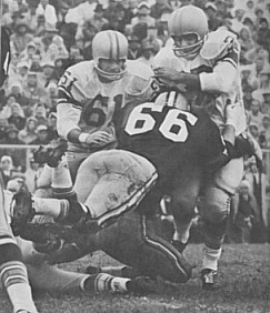 Hall of Fame Linebacker Ray Nitschke played for the Green Bay Packers from 1958-1972
