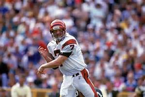 Left-handed quarterback that played 14 years in the NFL, passed for almost 38,000 and 247 touchdowns. 4 Pro Bowls (3 as a Bengal and 1 as a Jet). In 1988 was named All Pro and NFL MVP.
