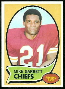 Mike Garrett 1970 Kansas City Chiefs Topps Card