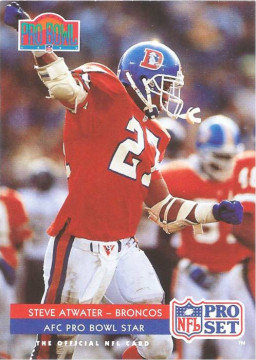 1992 AFC Pro Bowl Safety Steve Water on his Pro Set Trading Card from that Year