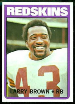 His Topps trading card from 1972 when he was named the NFL MVP and the Offensive Player of the Year.
