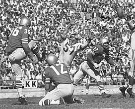 A member of the 1958 LSU National Championship team Davis was chosen by the San Francisco 49ers in the 11th round of the 1957 NFL draft. He went on to play 11 seasons as a kicker and punter making the Pro Bowl twice, in 1962 and 1963. At one time he held the record for most consecutive extra-points in a career with 234. Only missed 2 his entire time as a profesional football player - 348 out of 350. Also finished with a 44.7 average-yards-per-punt in his career.