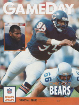 Richard Dent, Chicago Bears Defensive Lineman on the Cover of Gameday Magazine in 1991