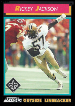 Rickey Jackson, 1992 New Orleans Saints Score Trading Card