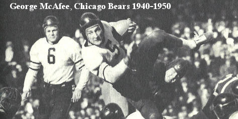 George McAfee of the Chicago Bears
