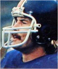 A 2nd round draft pick in 1973 of the Giants, the former Maxwell Award winner from Michigan State University played 11 seasons making the Pro Bowl 5 times and was named the 1970s Player of the Decade by the Giants.