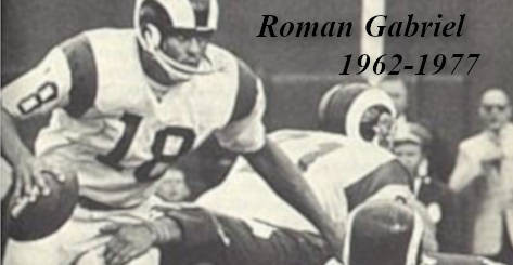 Roman Gabriel, Quarterback 1962 to 1977