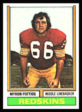 His Topps card from his 12th and final season in the NFL. This card is actually from 1974 set but 1973 was officially his last year playing.