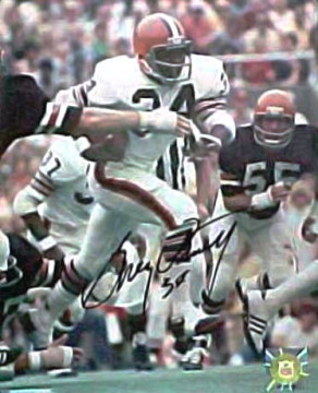 The 2nd round pick of Cleveland in 1973 after an All-American career at Oklahoma. Played 9 seasons with The Browns with 3 consecutive 1000 yard performances from 1975 to 1977. Selected to 5 Pro Bowls. Finished with a 4.7 yards-per-carry lifetime average.