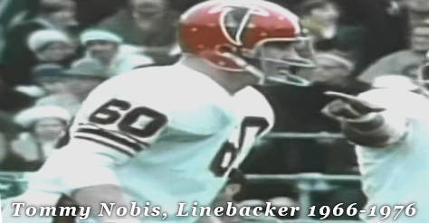 Tommy Nobis, Atlanta Falcons Linebacker, 1966-1976
