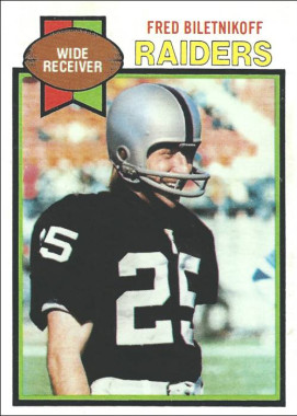 Fred Biletnikoff 1979 Oakland Raiders Topps Football Card #305