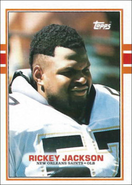 Rickey Jackson New Orleans Saints 1989 Topps Football Card #163