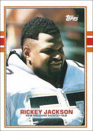 Rickey Jackson 1989vNew Orleans Saints Topps Football Card #163