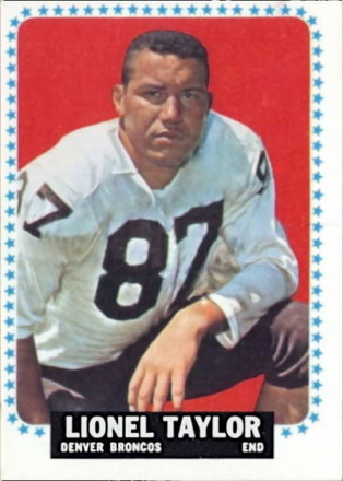 Lionel Taylor 1964 Denver Broncos Topps Football Card #64