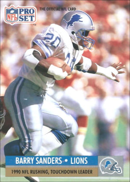 The NFL's leading Touchdown and Rushing Yards Leader in 1990 - 16 Total TDs and 1304 rushing yards - is featured here on 1991 Pro Set card #10