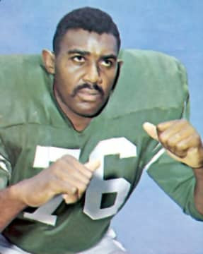Drafted in 1964 as the #2 over all pick by the Eagles he played in Philly until 1968 earning 3 All-Pro Team Honors and making 3 Pro Bowl appearances.