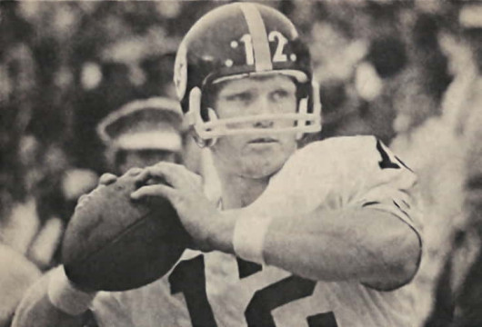 As the Steelers 1st round pick as well as the first overall of the 1970 NFL Draft the rookie from Louisiana Tech had a very rough start to his NFL career. He led the NFL with 24 interceptions that first year. Before his 14-year career was over though he would make 3 Pro Bowls, a All Pro selection, a NFL MVP award, a twice earned Super Bowl MVP choice, 4 Super Bowl victories and a Hall of Fame induction in 1989.