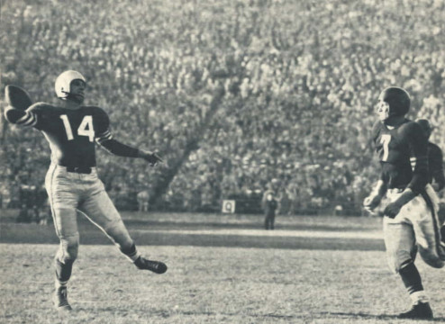 San Francisco quarterback from 1951 to 1960 - started 78 games. Left as the 49ers All-Time leader in passing yards with 16,016 yards to his credit.