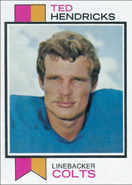 Ted Hendricks 1973 Baltimore Colts Topps Football Card #430