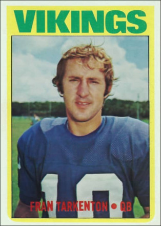 Fran Tarkenton 1972 Minnesota Vikings Topps Football Card #225
