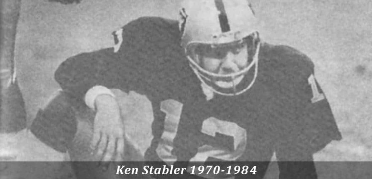 Ken Stabler, Quarterback 1970 to 1984