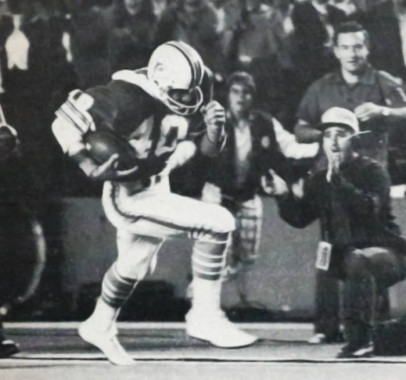 The Dolphins Dick Anderson with 4 Interceptions against the Steelers in 1973