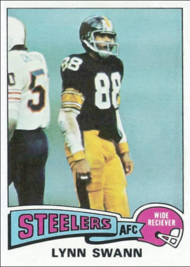 Lynn Swann 1975 Pittsburgh Steelers Topps NFL Football Card #282