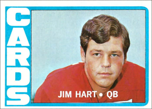 Jim Hart 1972 St. Louis Cardinals Topps NFL Football Card #88
