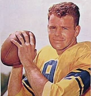 The 1st player selected by the Rams in the 1952 draft, he didn't join the team till 1954 due to military obligations. Played 7 seasons in Los Angeles and ended up with 8572 passing yards and 56 touchdown passes.