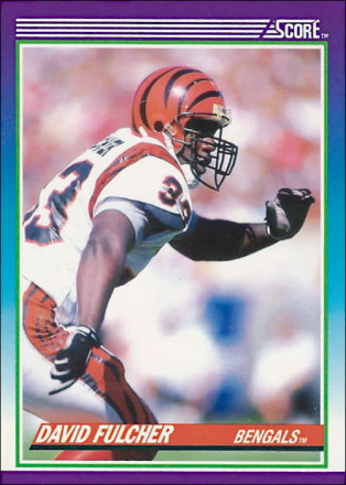 David Fulcher 1990 Cincinnati Score NFL Football Trading Card #183