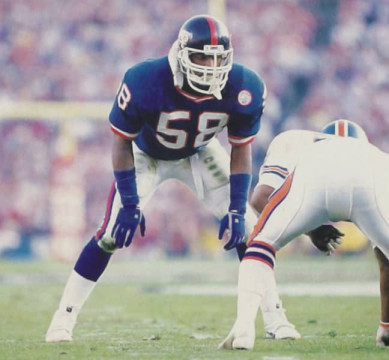 9-year veteran started 105 games for the Giants from 1984 to 1992. Recorded 36 sacks in that time. 