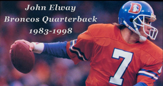 John Elway, Quarterback of the Denver Broncos from 1983 to 1998