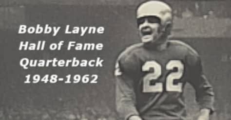 Bobby Layne, Quarterback 1948 to 1962