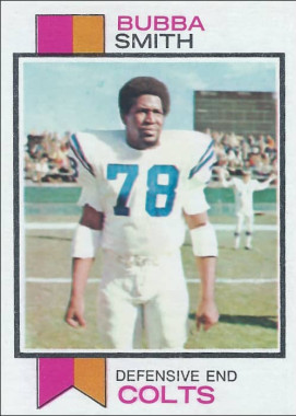 Bubba Smith 1973 Baltimore Colts Topps Football Trading Card #155