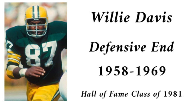 Willie Davis, Defensive End 1958 to 1969