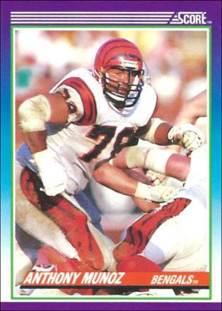 Anthony Munoz 1990 Cincinnati Bengals Score NFL Football Trading Card #178