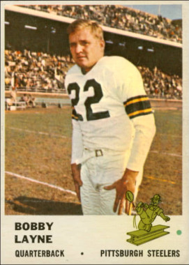 Bobby Layne 1961 Pittsburgh Steelers Fleer NFL Football Trading Card #117