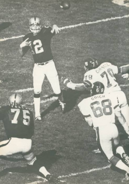 Ken Stabler in 1973 - Oakland Raiders vs the  NY Giants
