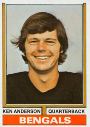 Ken Anderson 1974 Cincinnati Bengals Topps NFL Football Trading Card #401