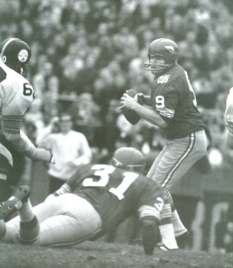 Sonny Jurgensen in 1969, Washington Redskins vs Pittsburgh Steelers