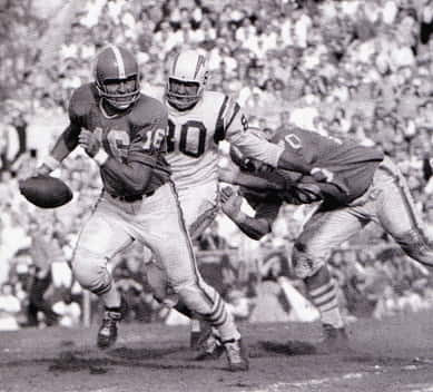 George Blanda, Oilers under pressure from  the Chargers