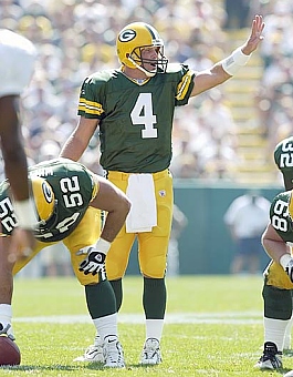 Brett Favre (#4) & Frank Winters (#52)
