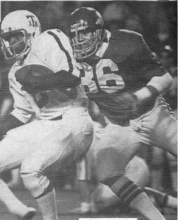 Dan Hampton as an Arkansas Razorback