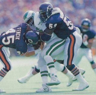 Chicago Bear defenders Wilber Marshall and Gary Fencik