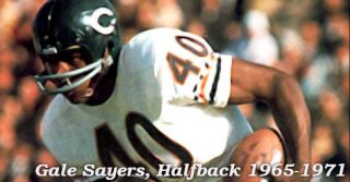 Gale Sayers, Chicago Bears Running Back 1965 to 1971