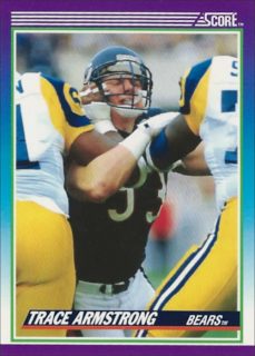 Trace Armstrong 1990 Chicago Bears Score Football Card #209
