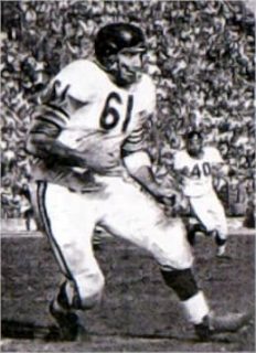 Bill George NFL Linebacker, Chicago Bears