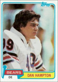 Dan Hampton 1981 Topps NFL Football Trading Card #316