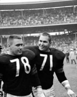 Chicago Bears Defensive Lineman Stan Jones and Earl Leggett